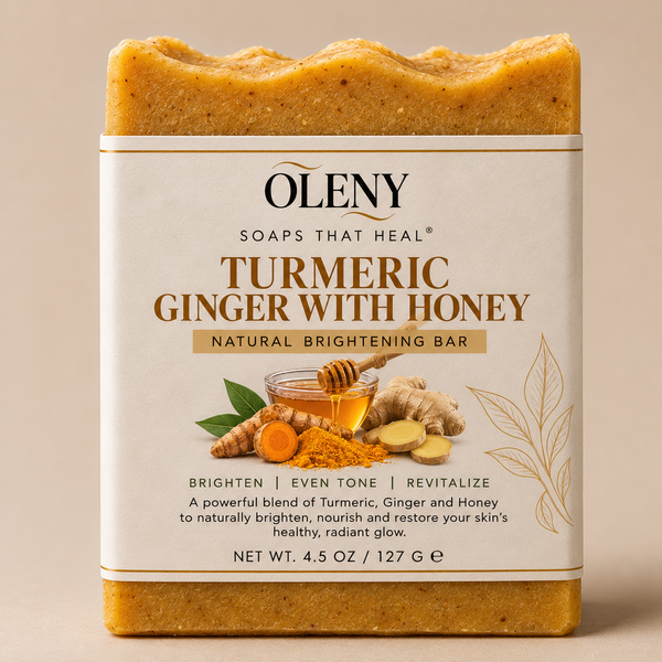 Organic Turmeric Ginger with Honey Brightening Bar